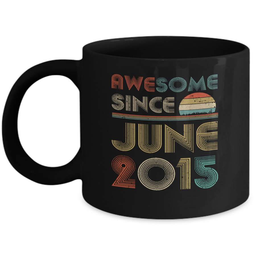 Awesome Since June 2015 Vintage 5th Birthday Gifts Mug