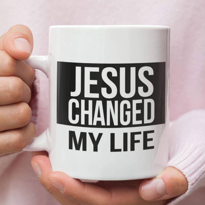 Jesus changed my life coffee mug