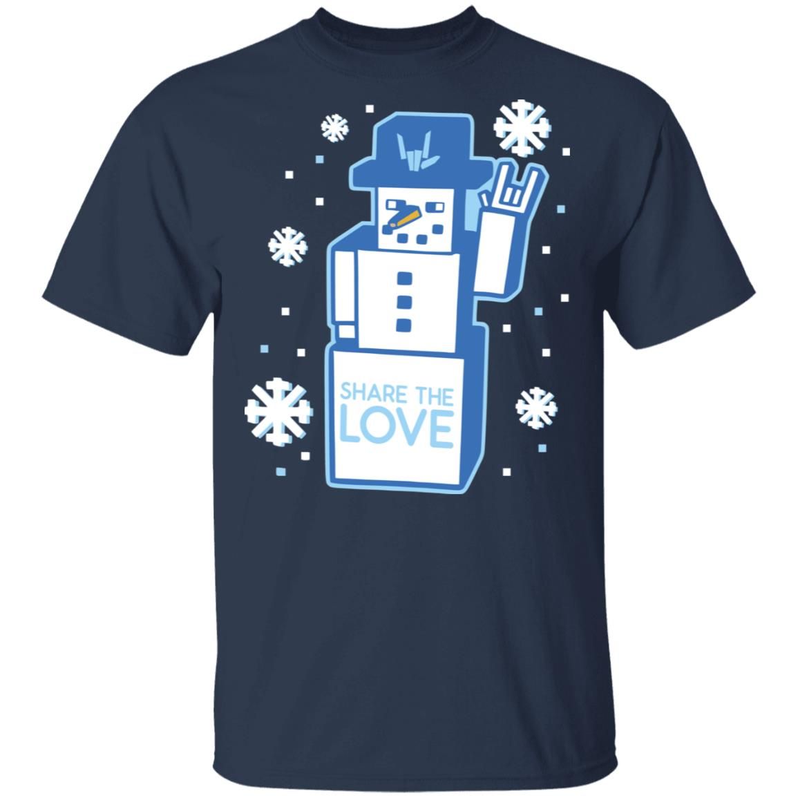 Share The Love Merch Snowman Tee