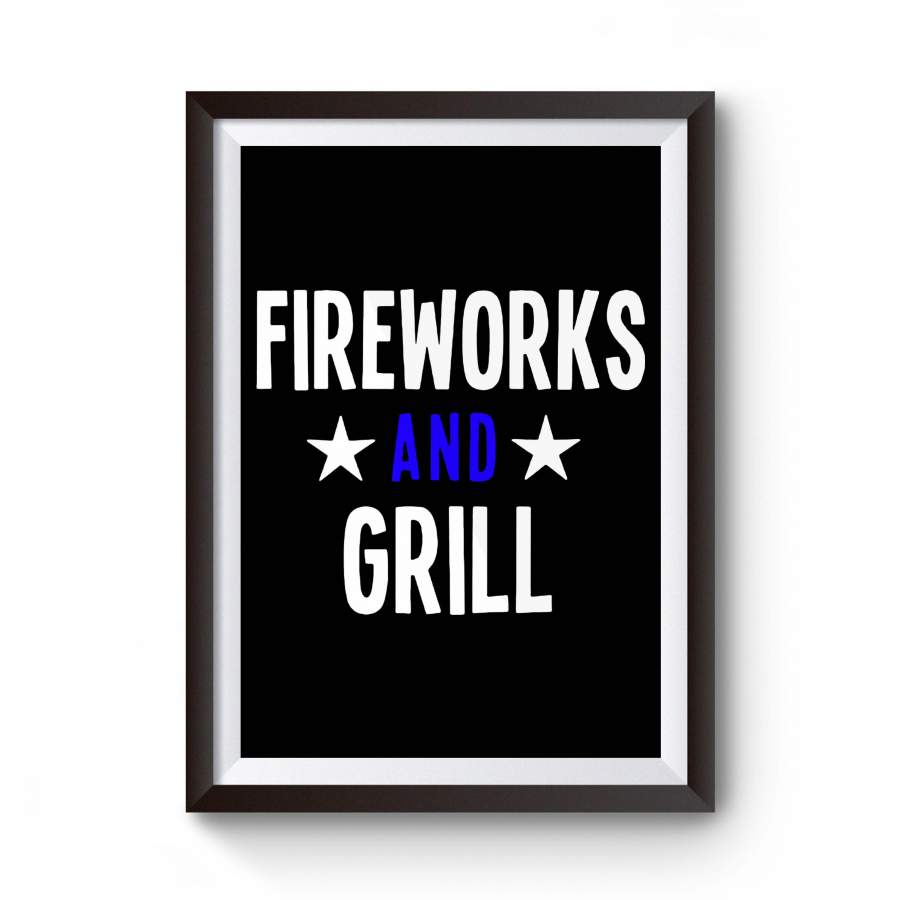 4th Of July 4th Fireworks Independence Day Summer Poster