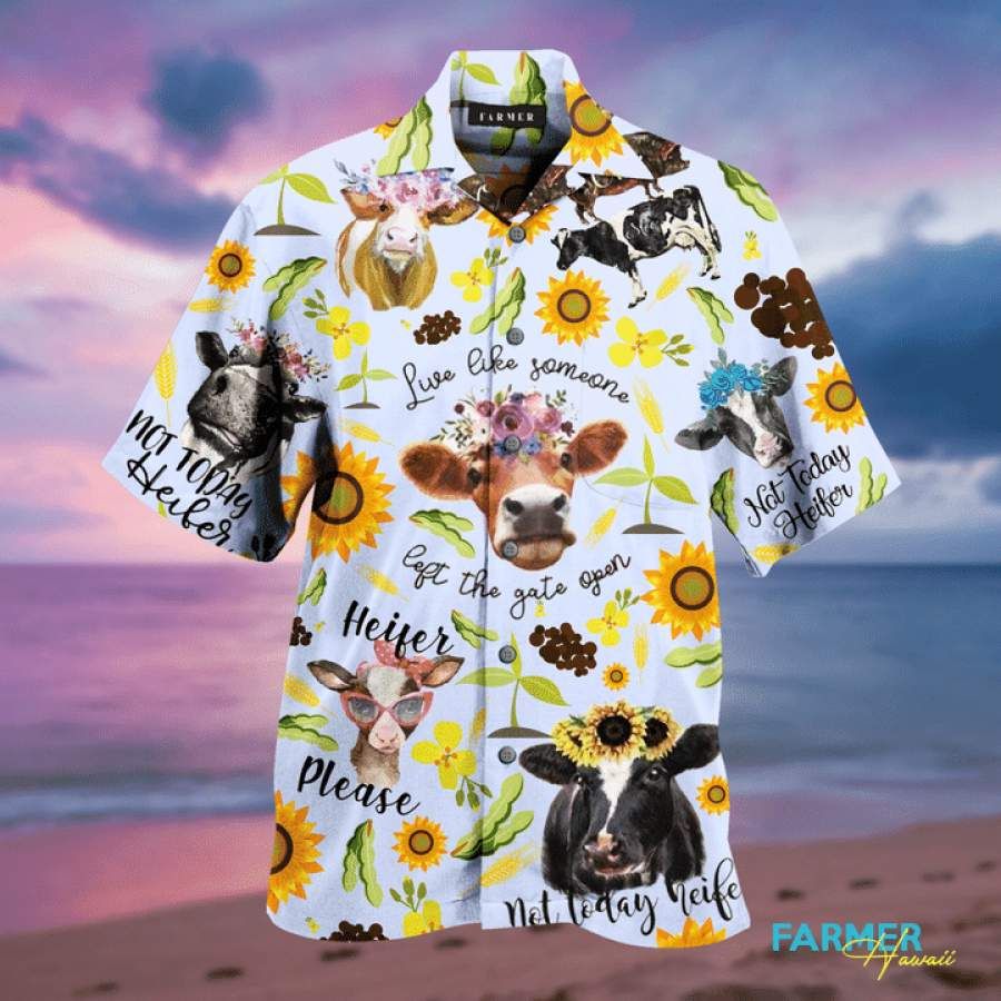 Amazing Farm Heifer Lover Hawaii Aloha Shirts Ha85729