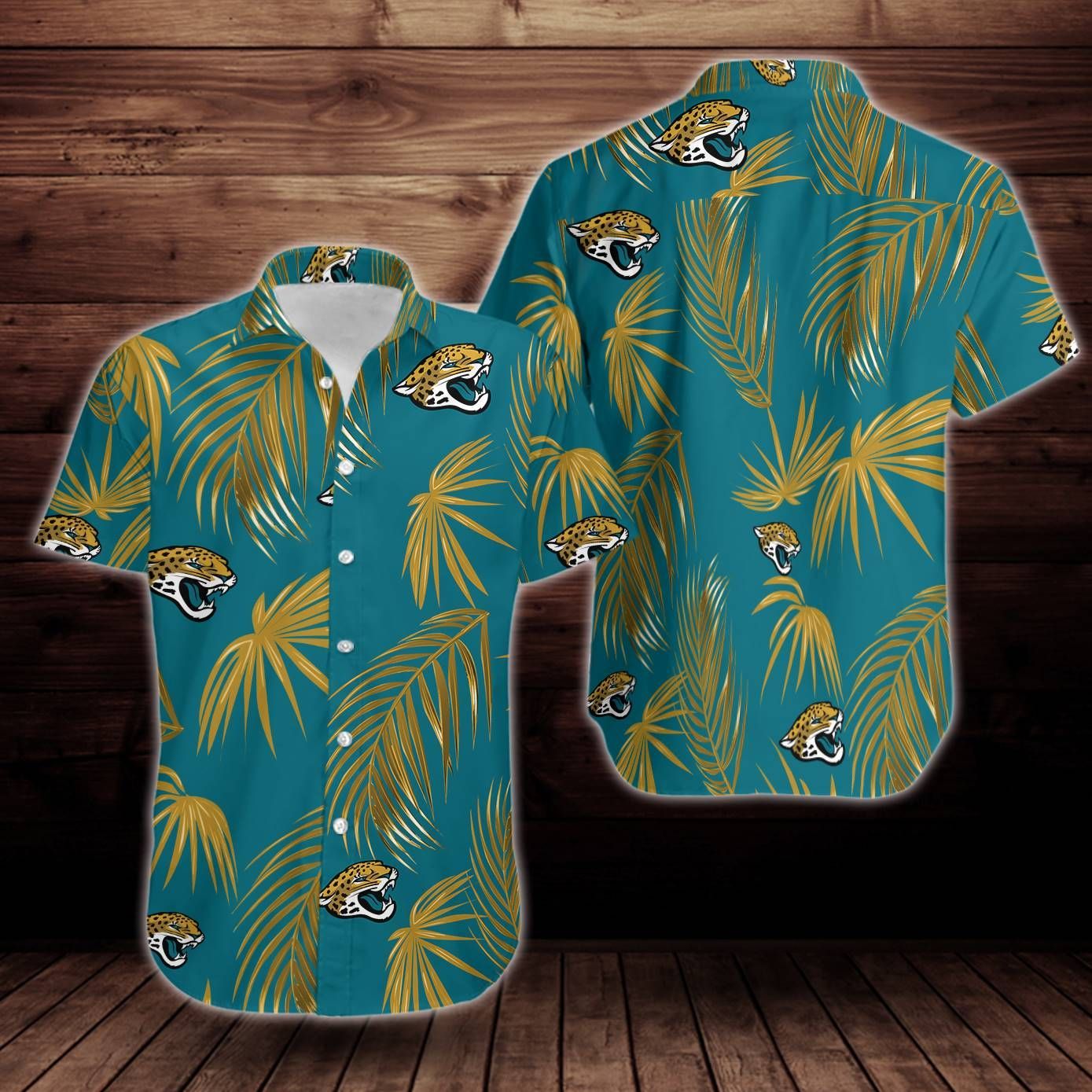 Jacksonville Jaguars Flower Short Sleeve Hawaii Shirt Big And Tall Hawaii Shirts Ha27943