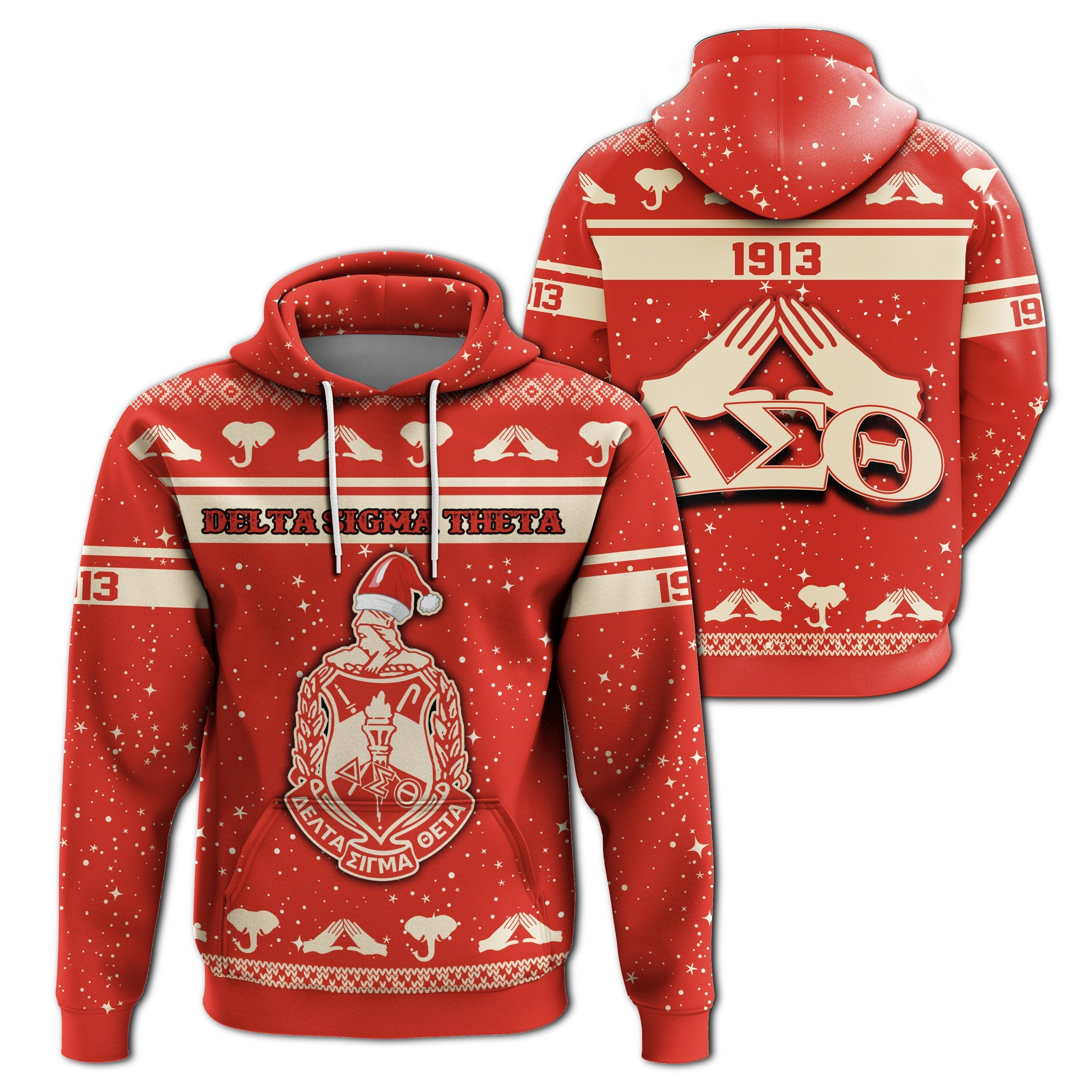 Greek Life Hoodie – Delta Sigma Theta Christmas Pullover