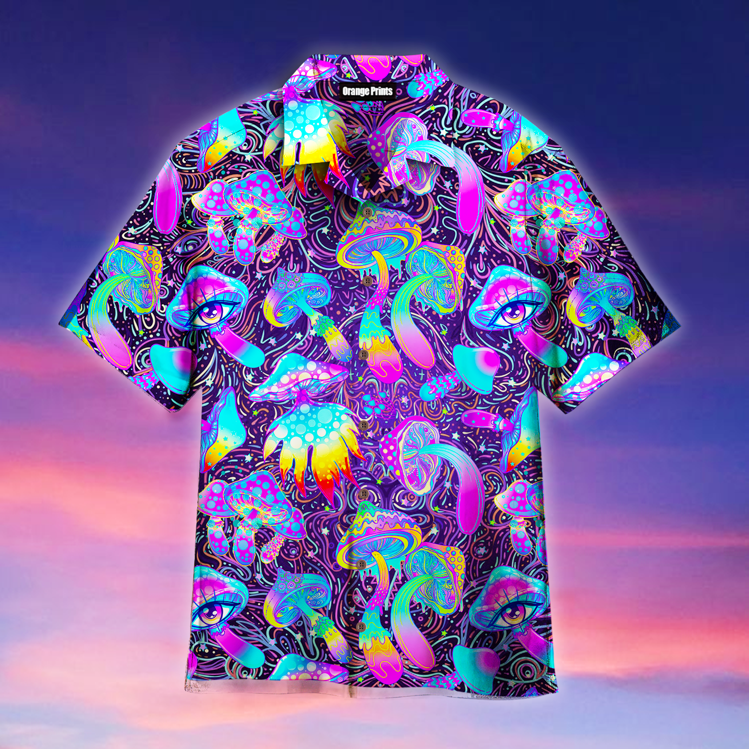 Psychedelic Art Magic Mushroom Trippy Hippie Hawaii Shirt For Men Women Adult Ha82150