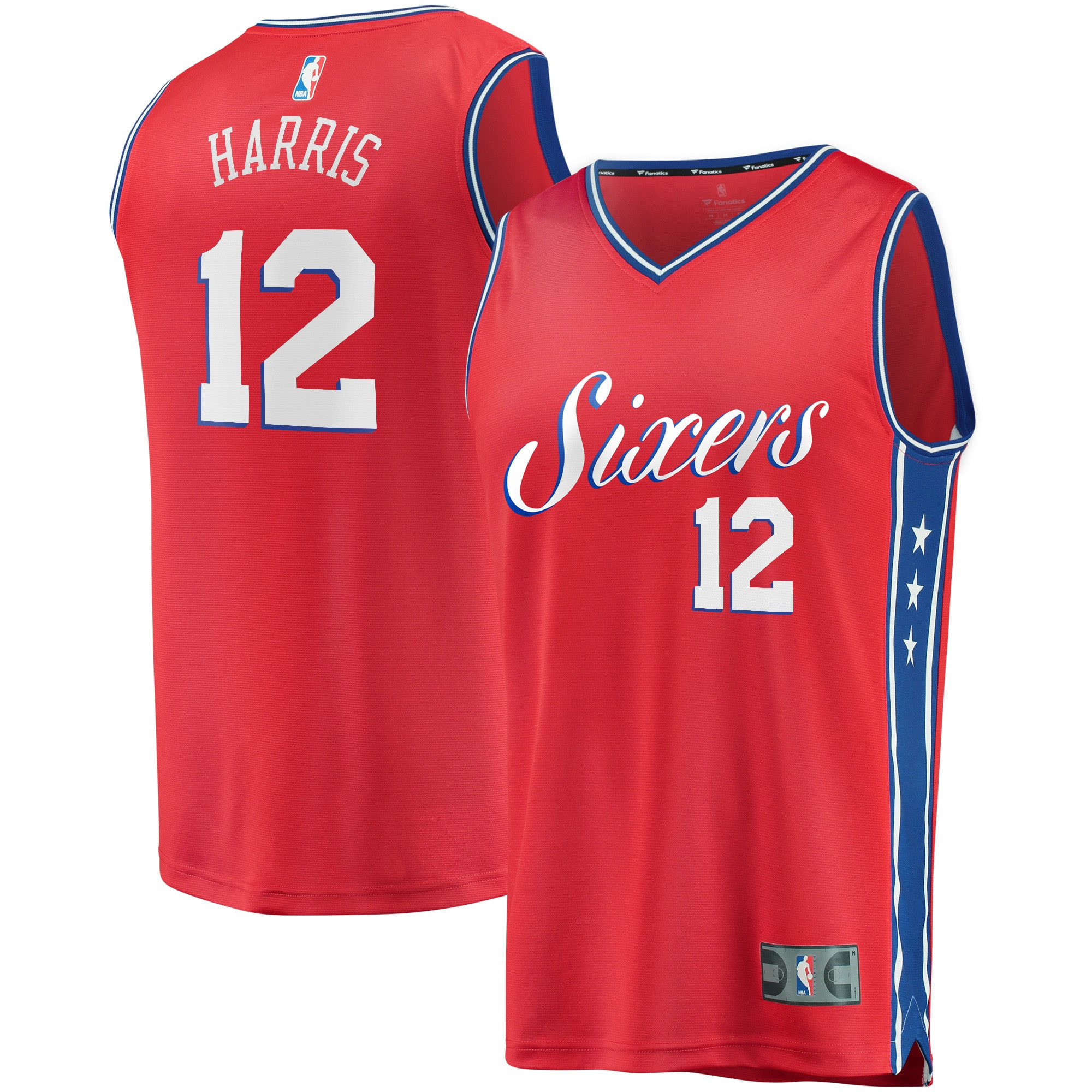 Tobias Harris Philadelphia 76ers Fanatics Branded Fast Break Replica Player Team Jersey – Statement Edition – Red NBA