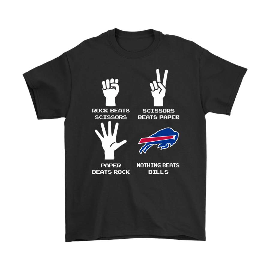 Rock Paper Scissors Nothing Beats The Buffalo Bills T-Shirt