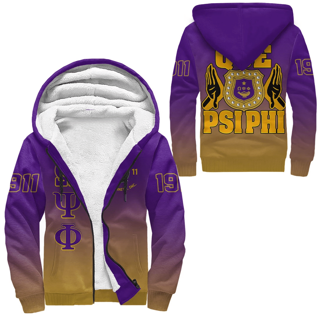 Fraternity Hoodie – Omega Psi Phi Gradient Sherpa Hoodies