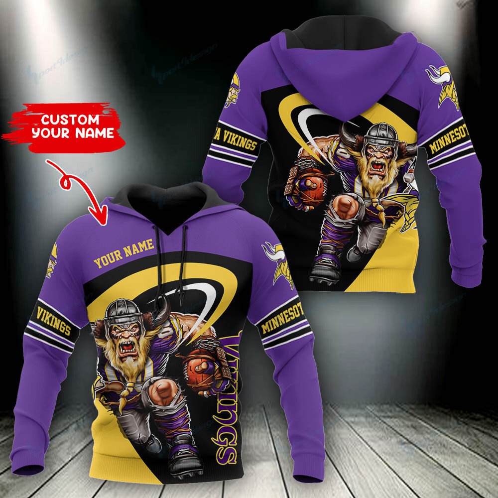 Minnesota Vikings Personalized Hoodie Bg670