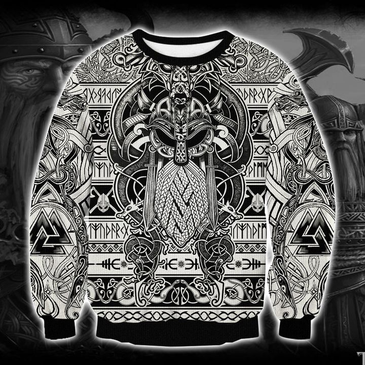 Viking Odin Ugly Christmas Sweater | Unisex | Adult | Us1939