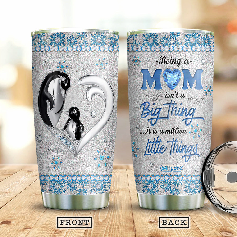 Mother Penguin Million Little Things Jewelry Style Aerz0712018Z Stainless Steel Tumbler