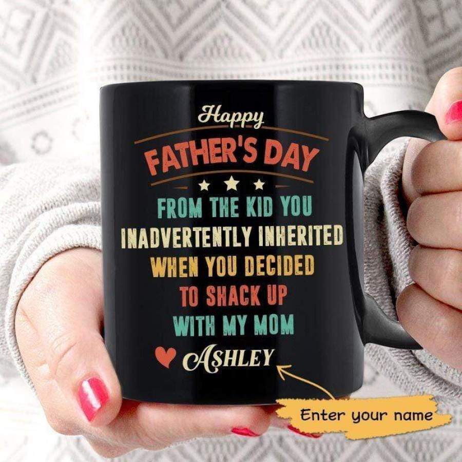 Happy Father‘s Day Step Dad Personalized Mug