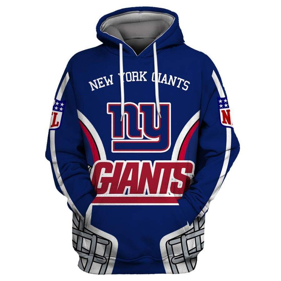 New York Giants 3D Printed Hooded Pocket Pullover Hoodie 298 style