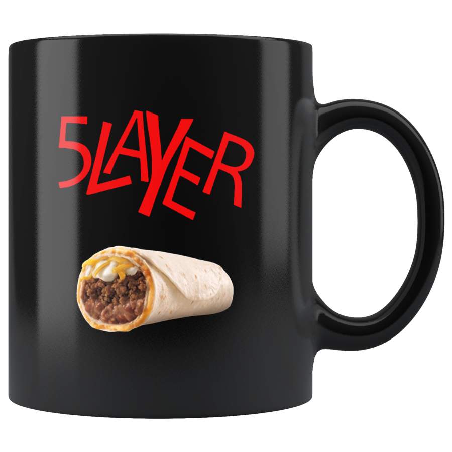 5 Layer Tacos Funny Black Coffee Mug