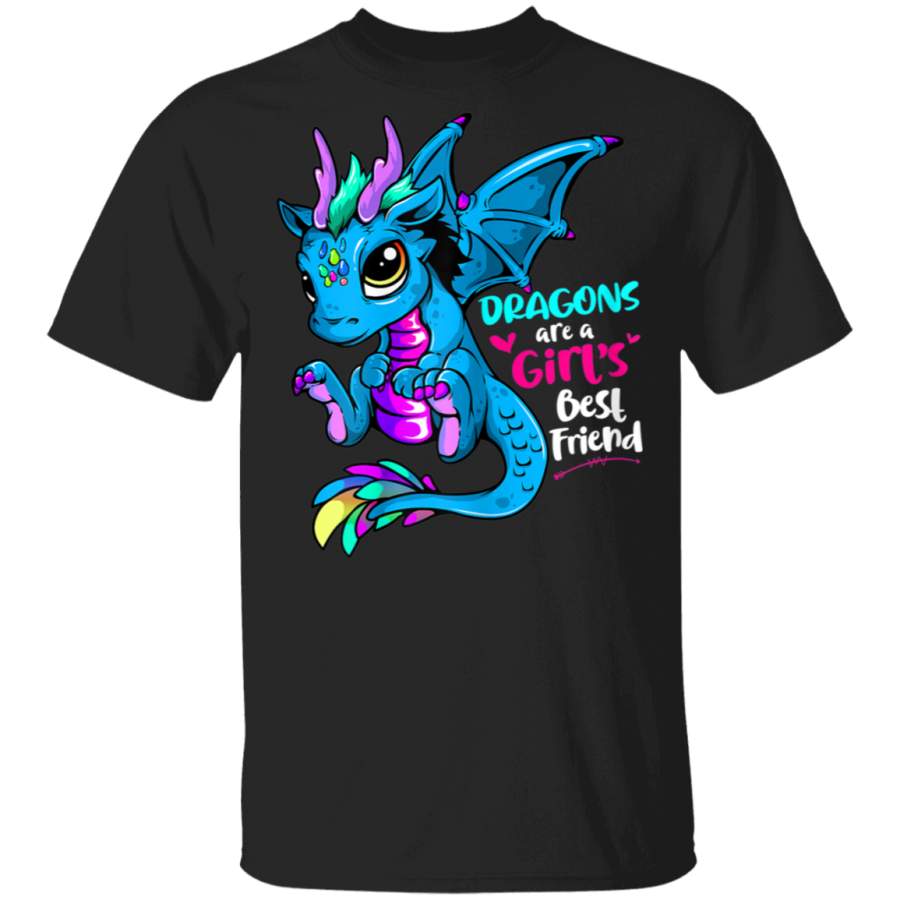 Dragons Are A Girl’s Best Friend T-Shirt For Women and Girls