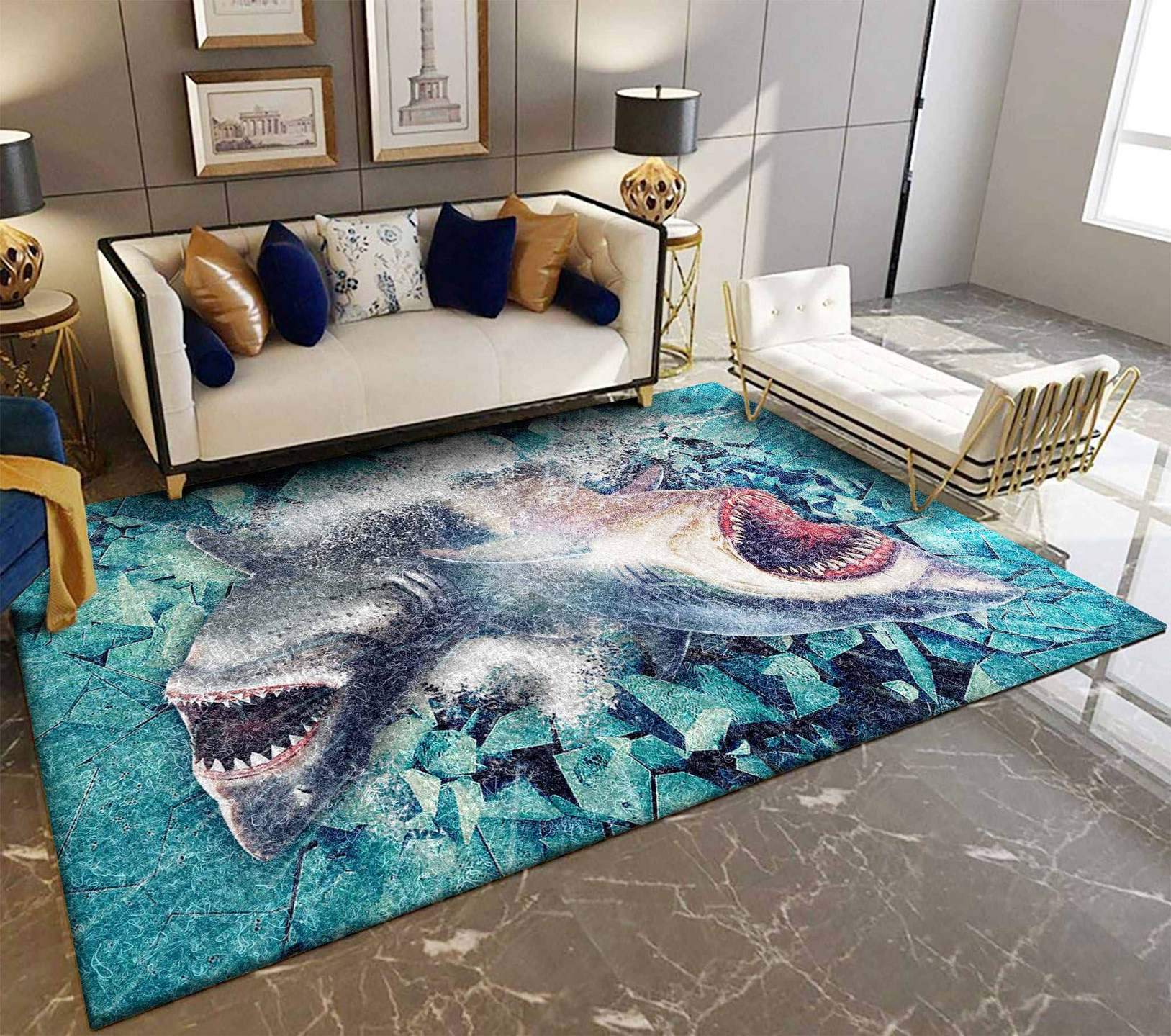 3D Shark Rug Rb7A8E7E7111