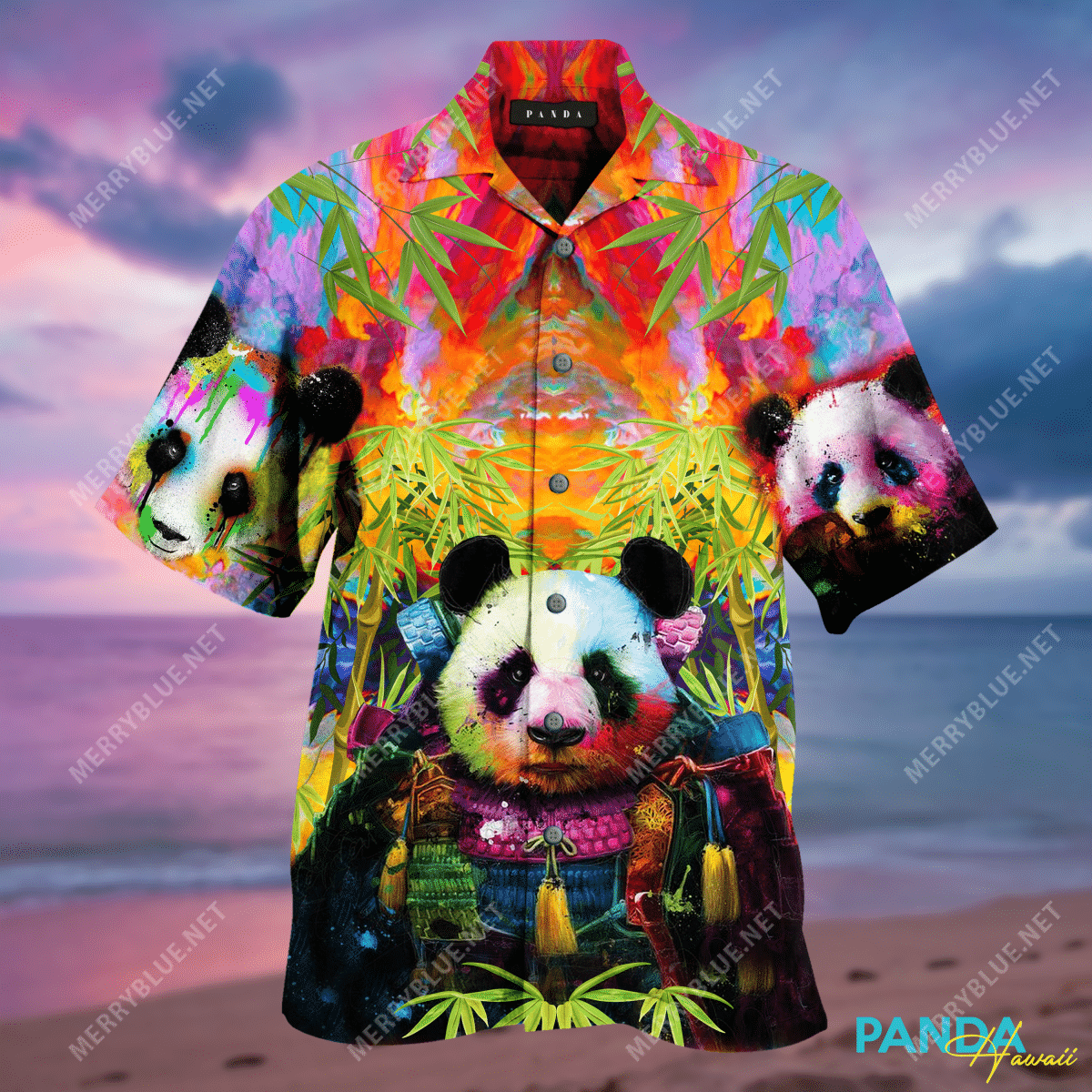 I Love Panda Unisex Hawaii Shirt Ha45104