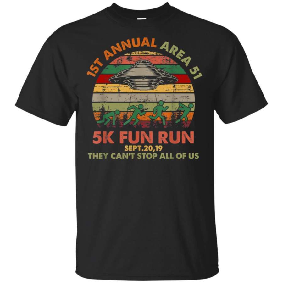 1st Annual Area 51 5k Fun Run Sept 20 2019 Vintage Runner T-Shirt