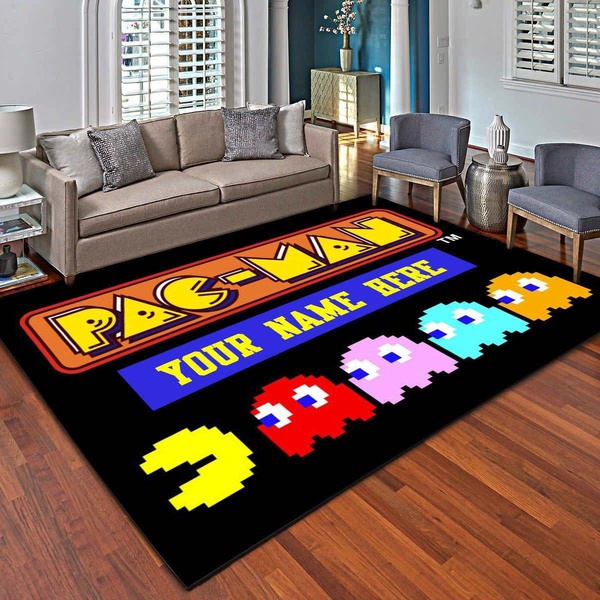 Pacman Personalized Rug, Living Room Carpet – Customized Floor Mat