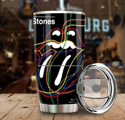 Rolling Stones Merch East Rutherford Tumbler Cup