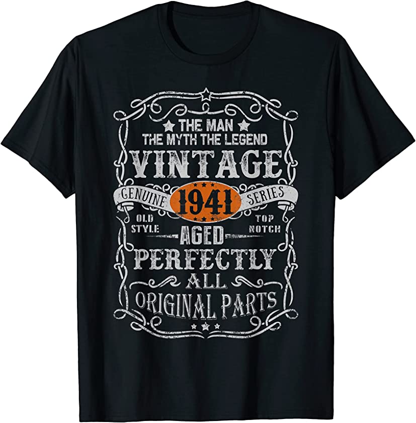 80 Years Old 1941 Vintage 80th Birthday Gifts Decorations T-Shirt