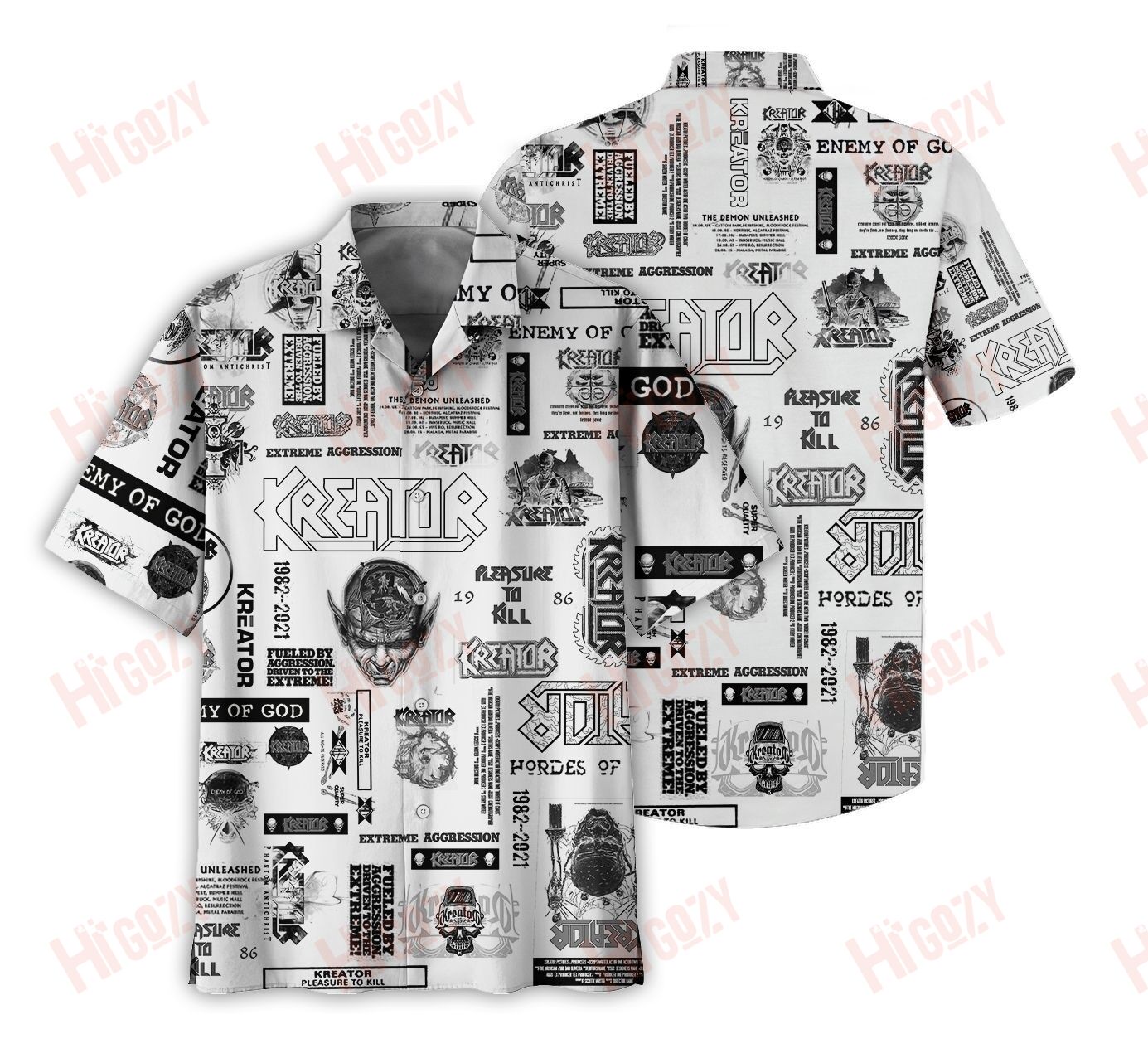 Kreator Hawaiian Sleeve Aloha Shirts Ha49564