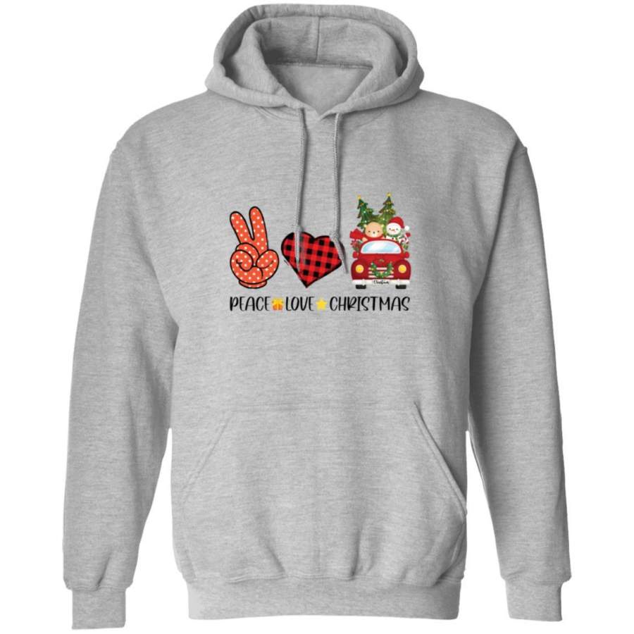Hippie Christmas Hoodie Peace Love Christmas