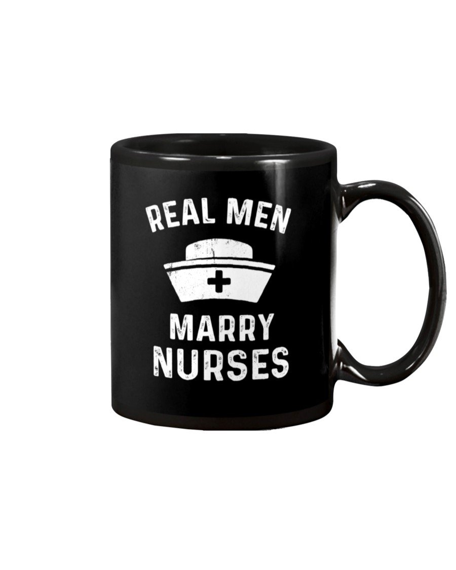 Vintage Real Men Marry Nurses Custom Design Mug