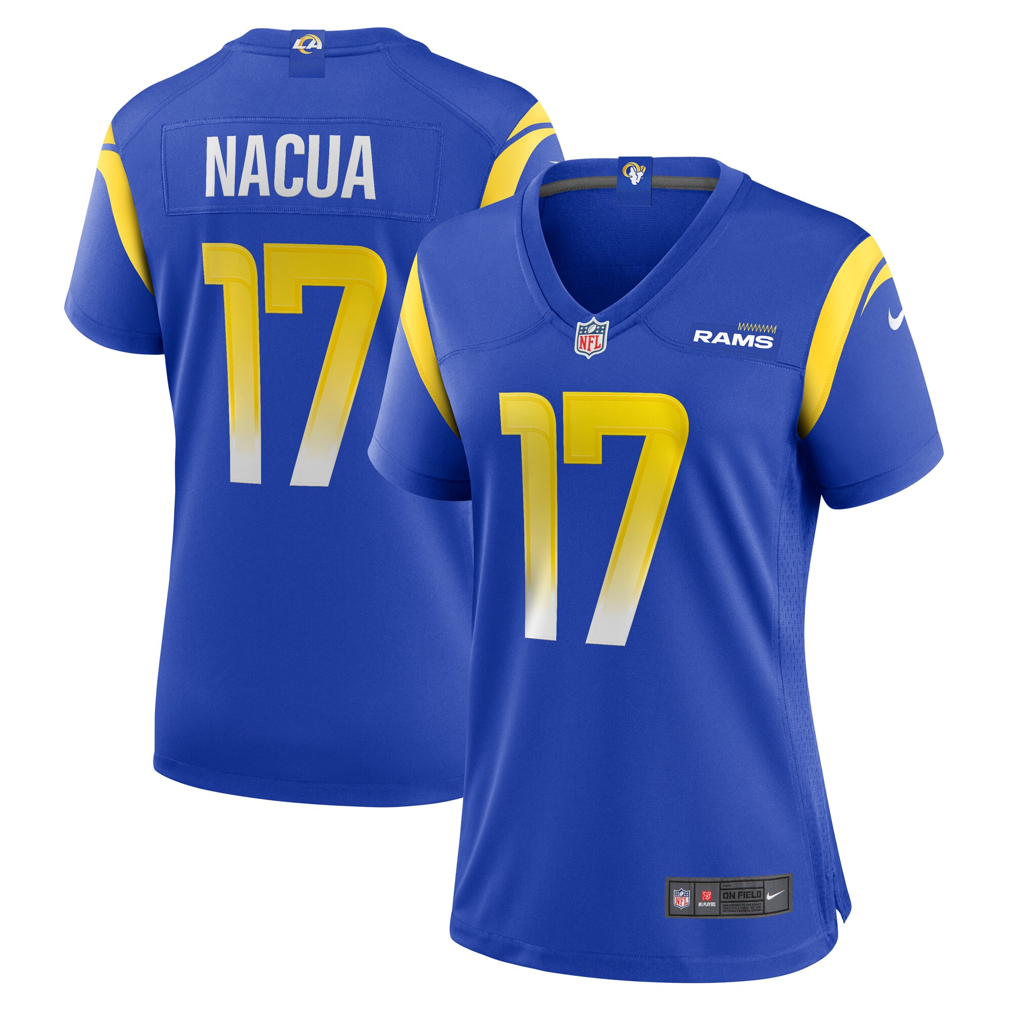 Puka Nacua Los Angeles Rams Women's Home Game Jersey – Royal