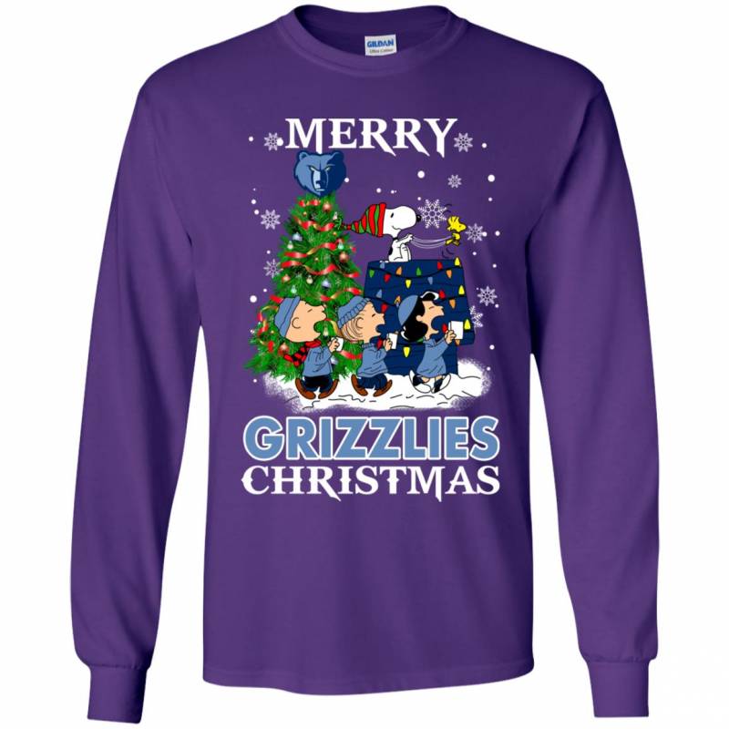 Merry Memphis Grizzlies Christmas Snoopy Ugly Sweater Style Shirts