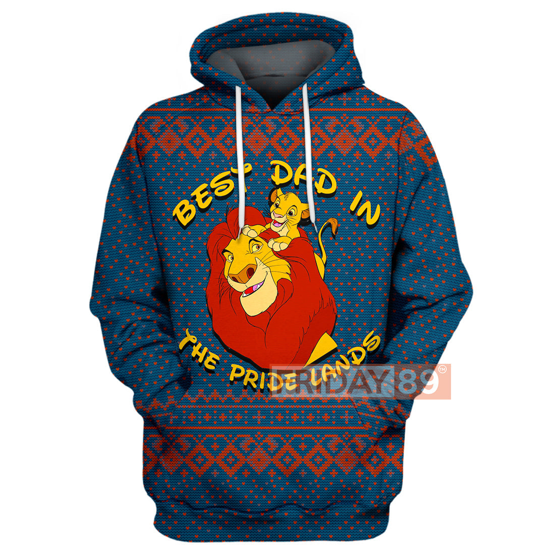 Unifinz Dn Lk T-Shirt Best Dad In The Pride Lands – Simba & Mufasa T-Shirt Dn Lk Hoodie Sweater 2022