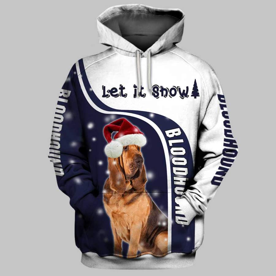 Bloodhound 3D Full Printing Hoodie and Unisex Tee