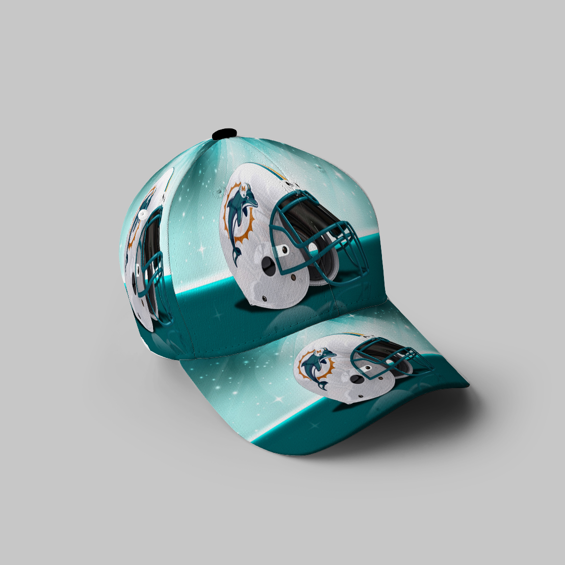 Miami Dolphins Helmet3 3D Printing Baseball Cap Classic Hat