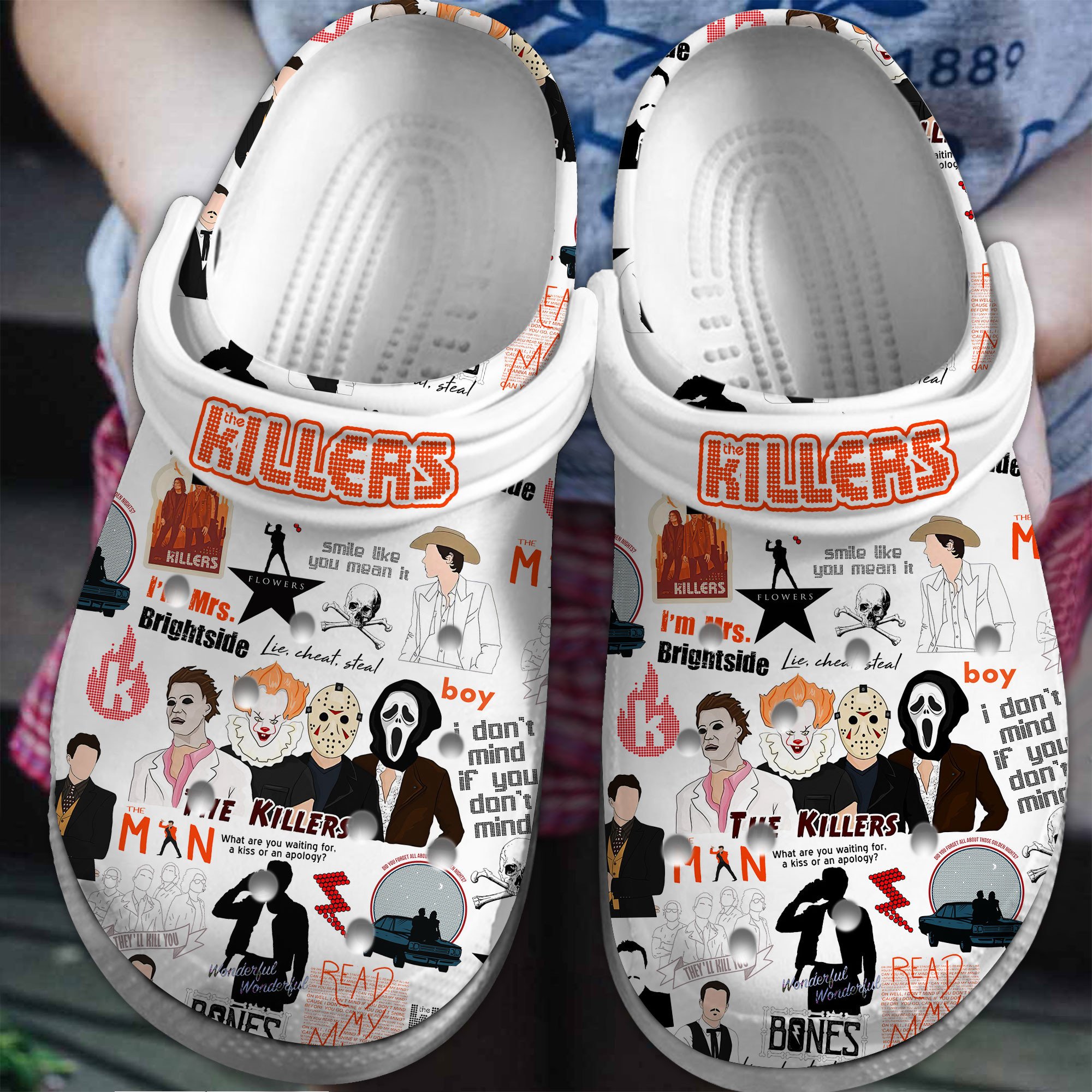 The Killers Music Crocs Crocband Clogs Shoes Comfortable For Men Women and Kids