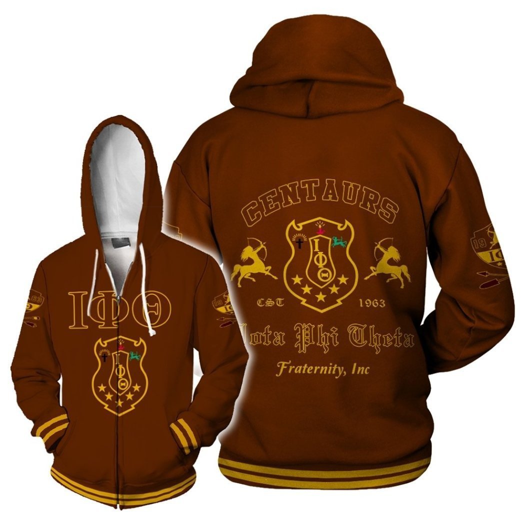 Greek Life Hoodie – Centaurs Iota Phi Theta Zip Hoodie