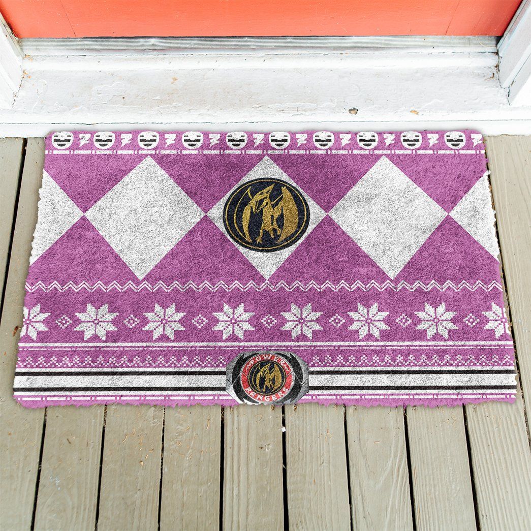 3D Power Ranger Ugly Pink Doormat