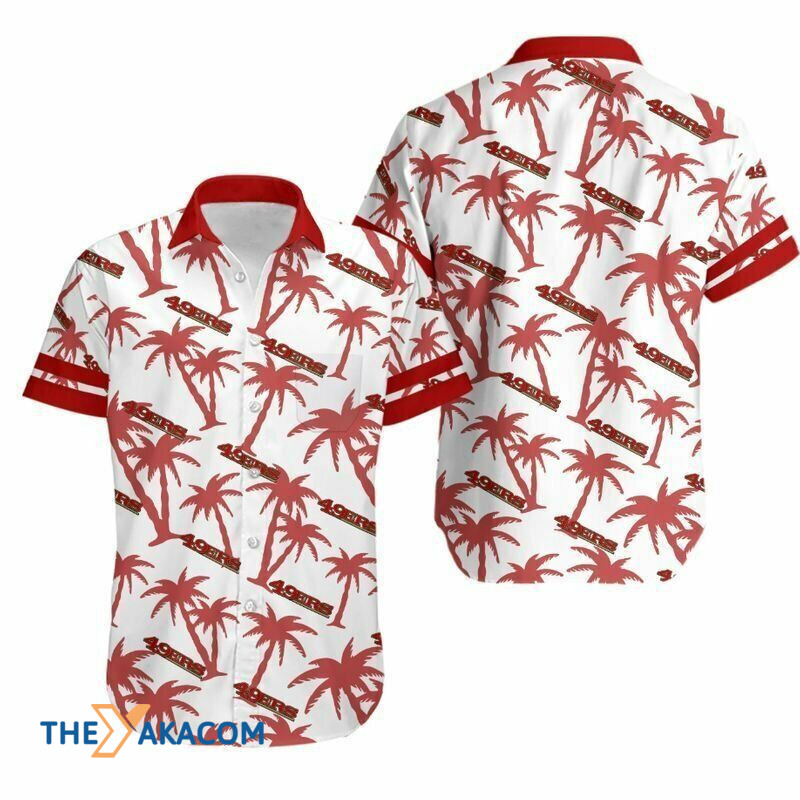 San Francisco Coconut Trees Gift Nfl Fan Short Sleeve Hawaii Shirt Ha90068