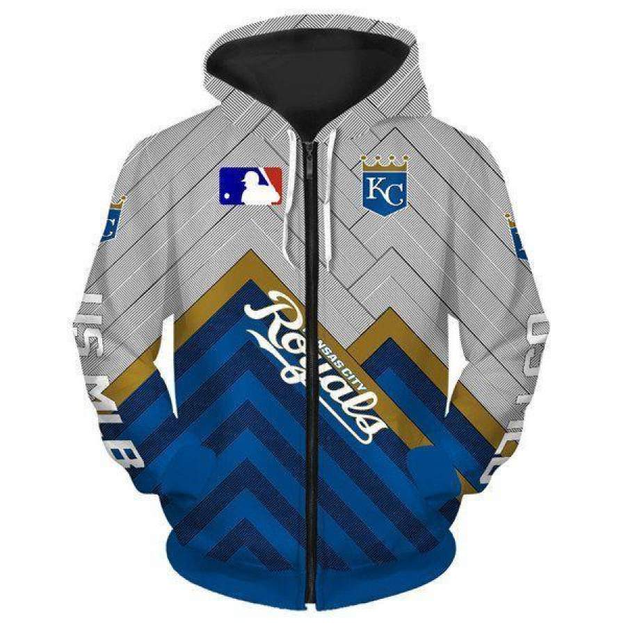 Kansas City Royals Hoodie 3D Style1603 All Over Printed