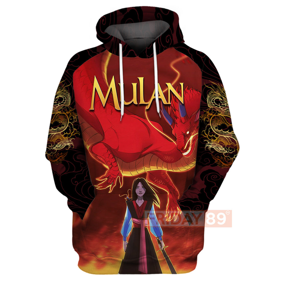 Unifinz Dn T-Shirt Princess Mulan Dragon Cartoon T-Shirt Amazing Dn Mulan Hoodie Sweater 2022