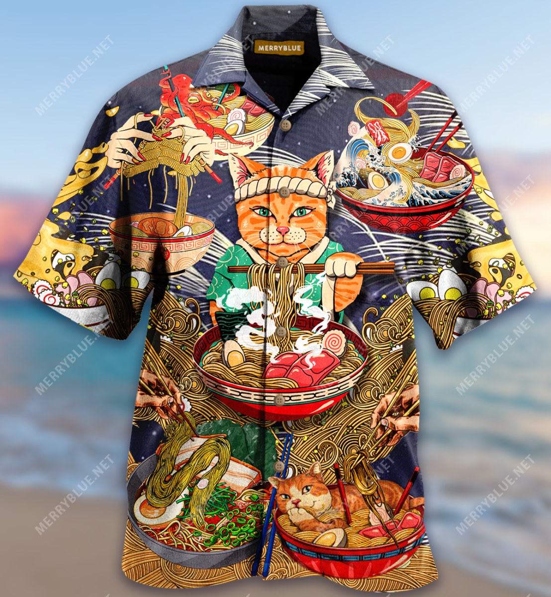 But Ramen And Cats Unisex Hawaii Shirt Ha11193