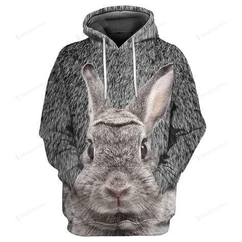 Love The Bunny 3D All Print Hoodie, Zip- Up Hoodie