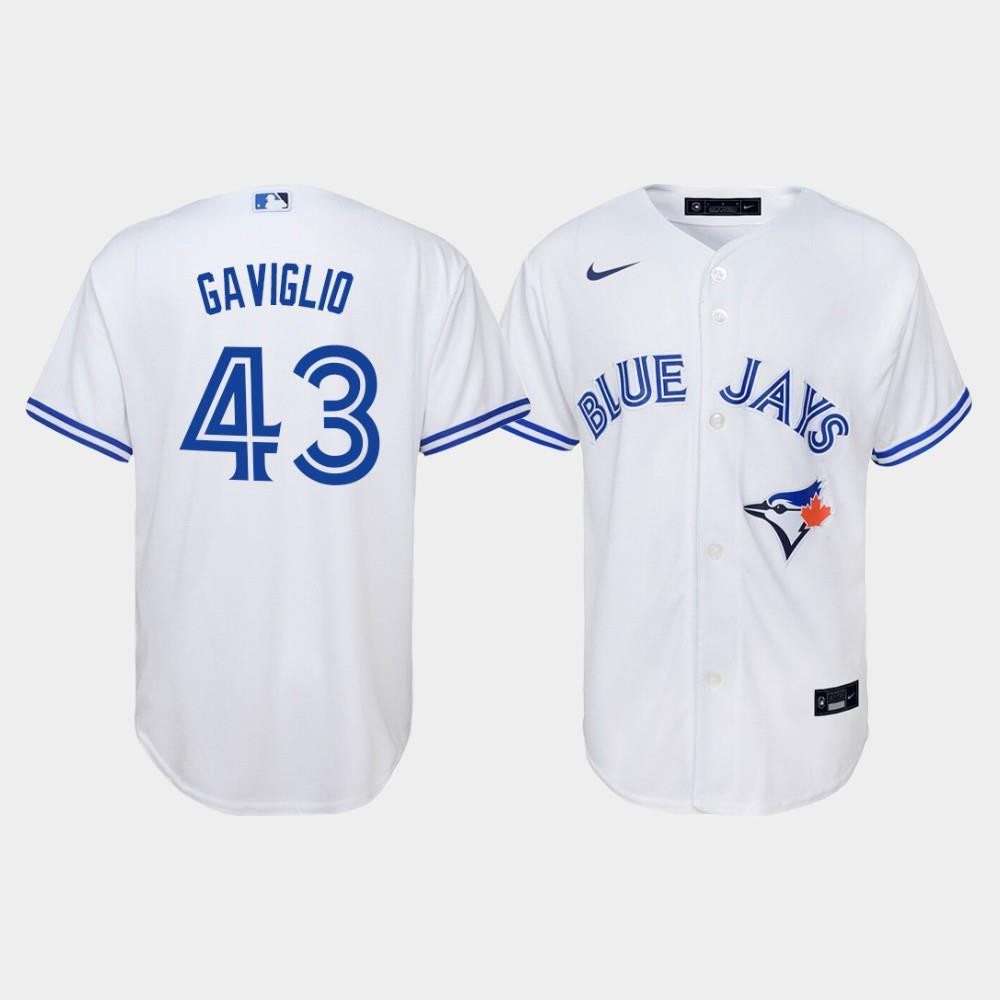 Youth Toronto Blue Jays Sam Gaviglio 43 White Home Jersey