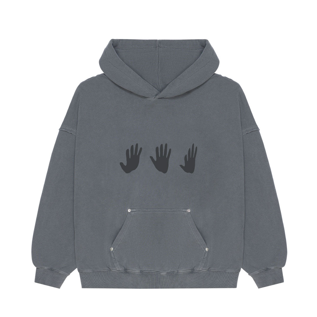 Hands Hoodie Gray