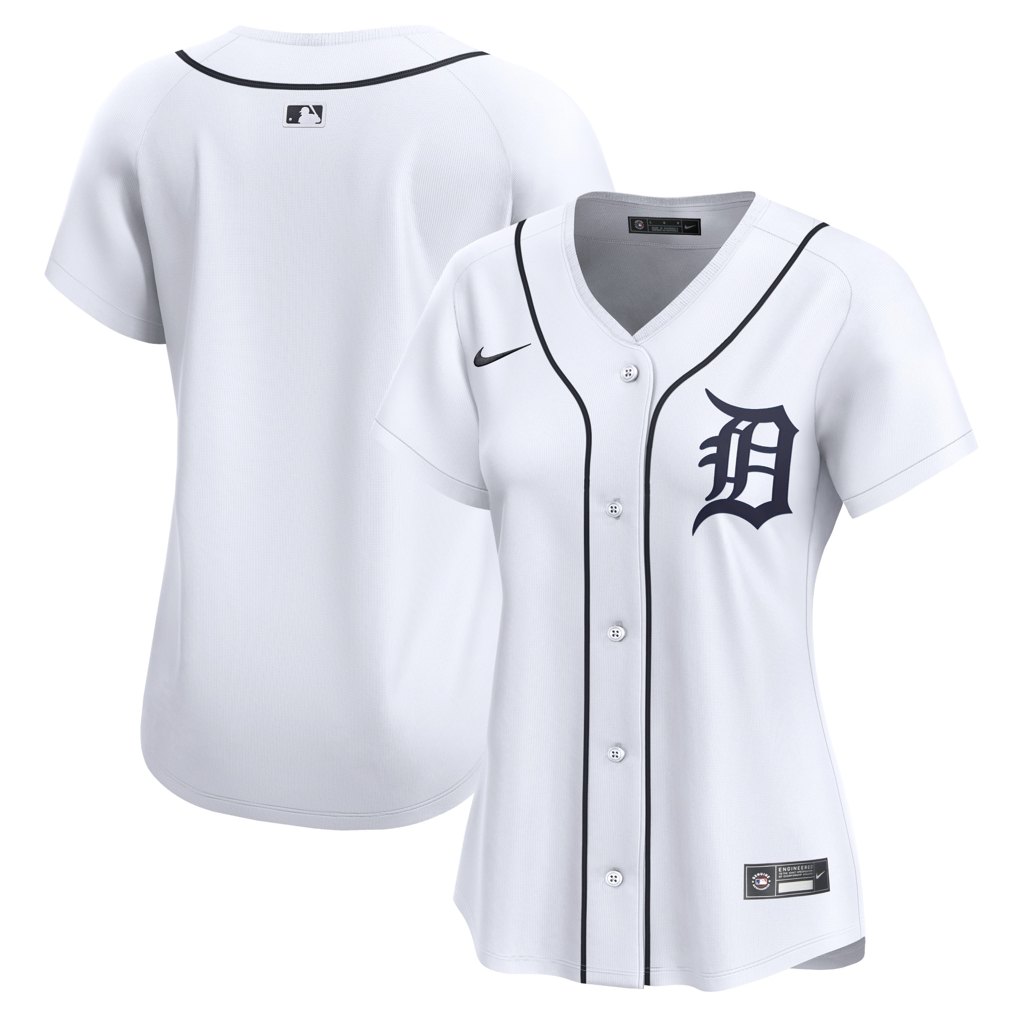 Detroit Tigers Women's Home Limited Jersey – White