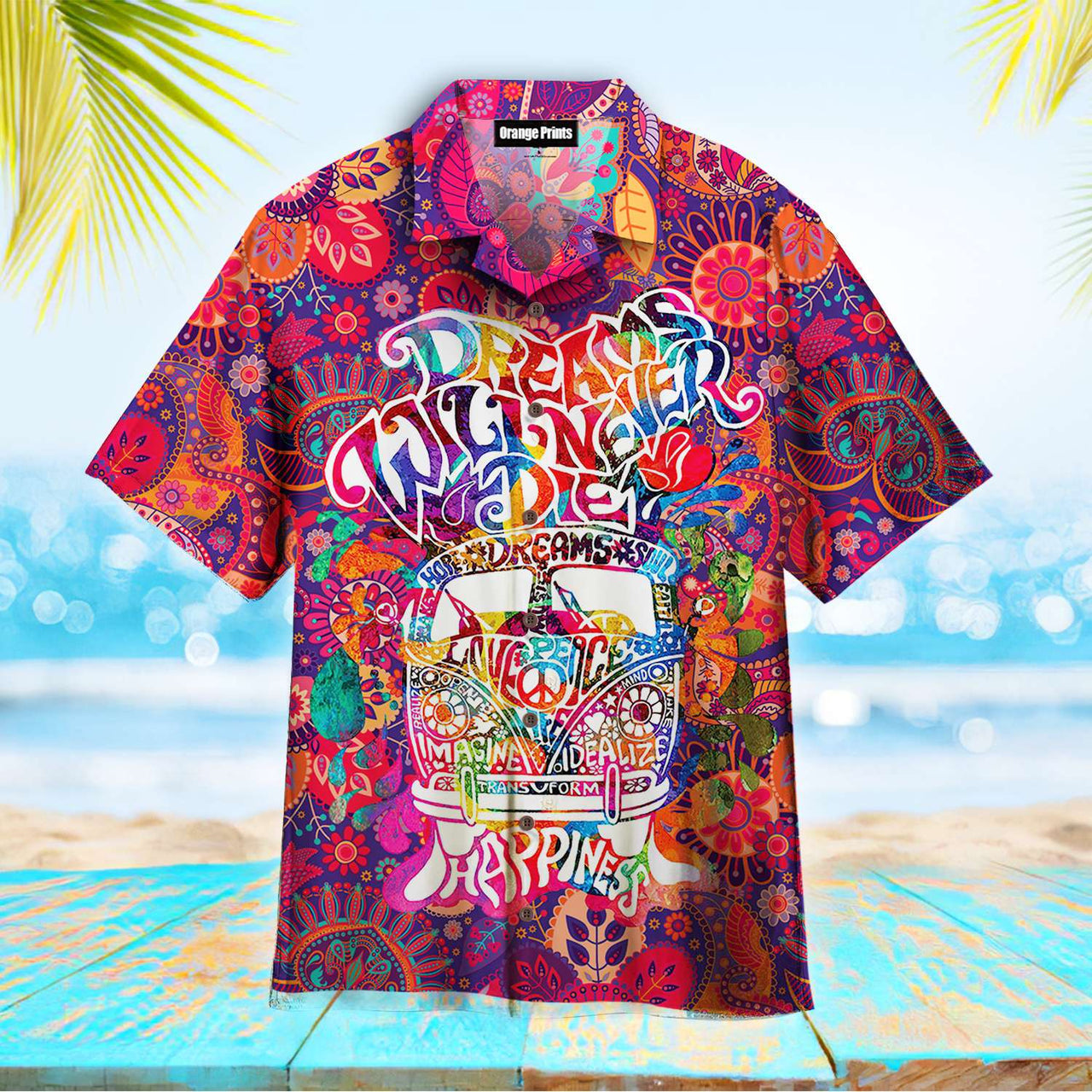 Hippie Dream Never Die Colorful Aloha Hawaii Shirts For Men Women Ha47148