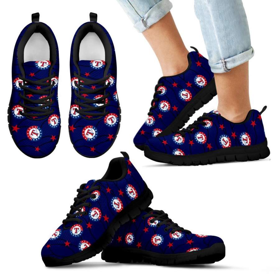 Star Twinkle Night Texas Rangers Sneakers