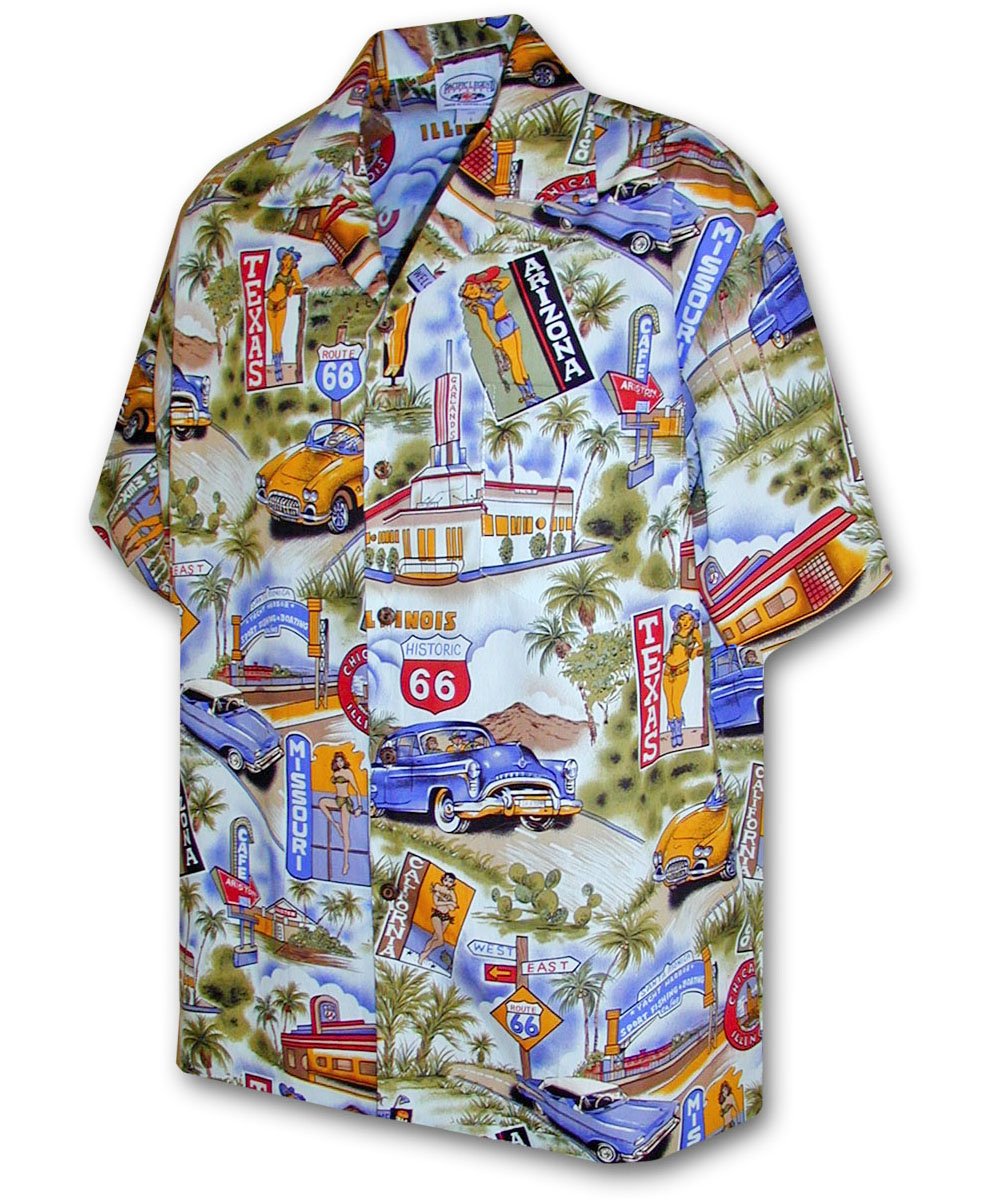 Scenic Route 66 Bluehawaiian Shirt Made In Summer Beach Shirts Ha59699