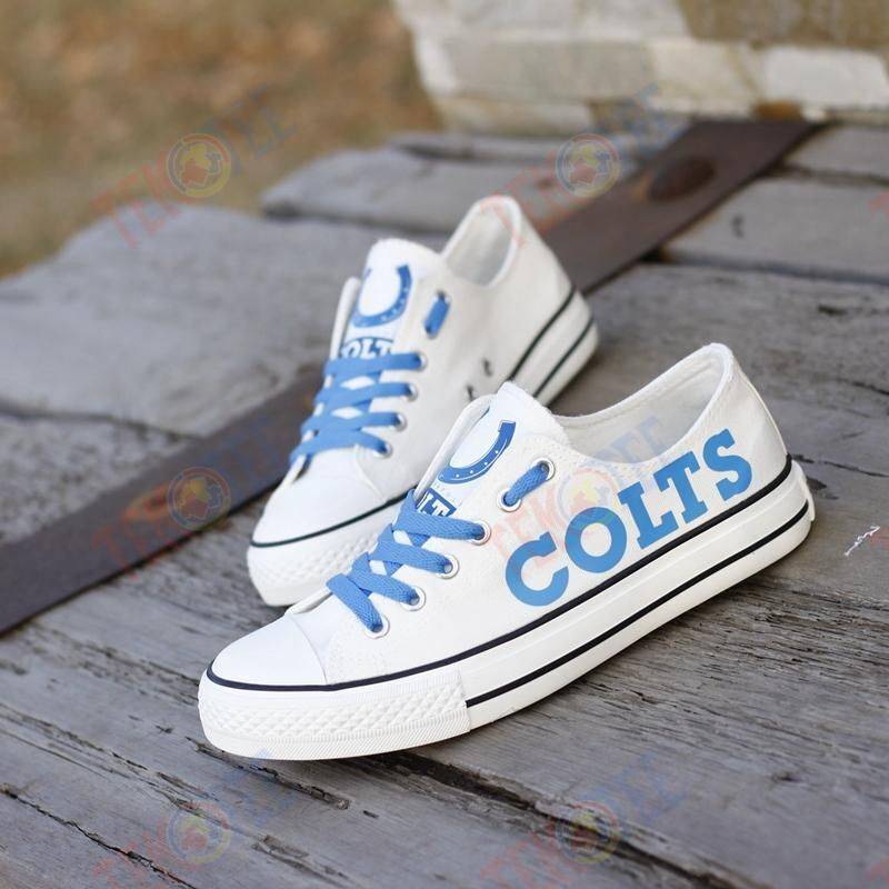 Mens Womens Indianapolis Colts Low Top Colts Running Shoes Tennis Shoes Low Top Shoes Custom Print Footwear Converse Sneakers TMT494