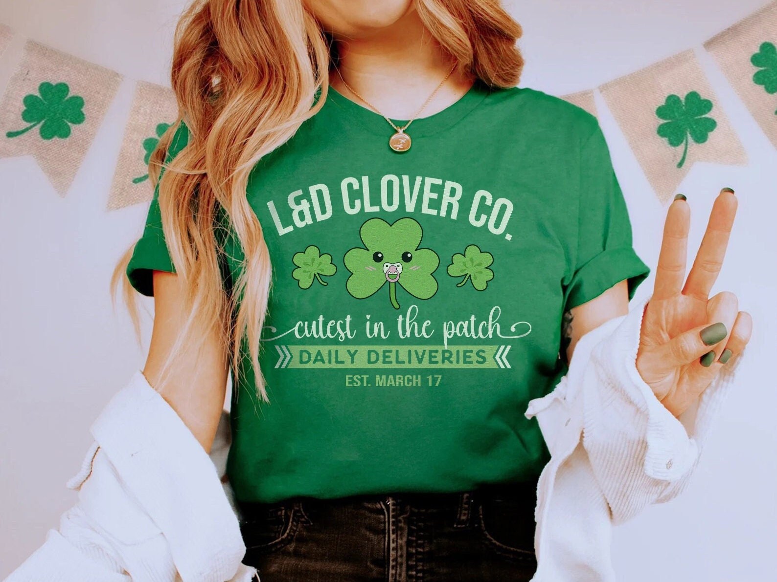 L&D St Patrick’s Day Shirt, Labor Delivery Clover Co Nurse Rn Aide Tech Patty’s Tshirt, Saint Paddy’s Day OB Obstetrics Midwife RNC-OB gift