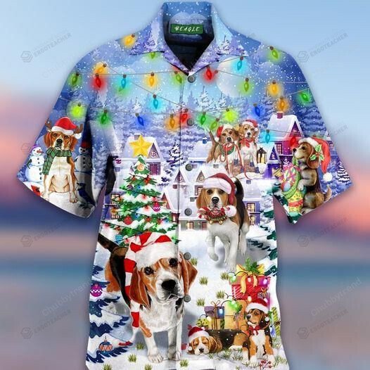 Christmas Lovely Beagle Snowy Hawaii Shirts Ha50659