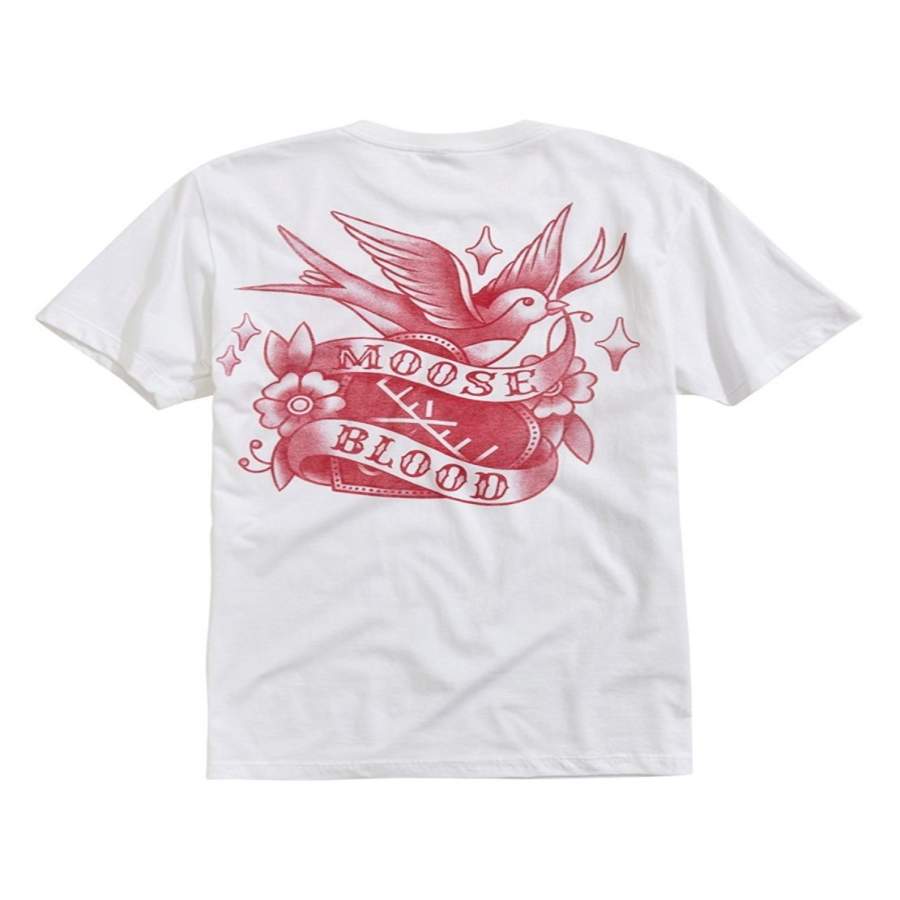 Moose Blood Sparrow Heart Tattoo Mens T-Shirt Loose Short Sleeve Summer Fashion Men’S T-Shirt